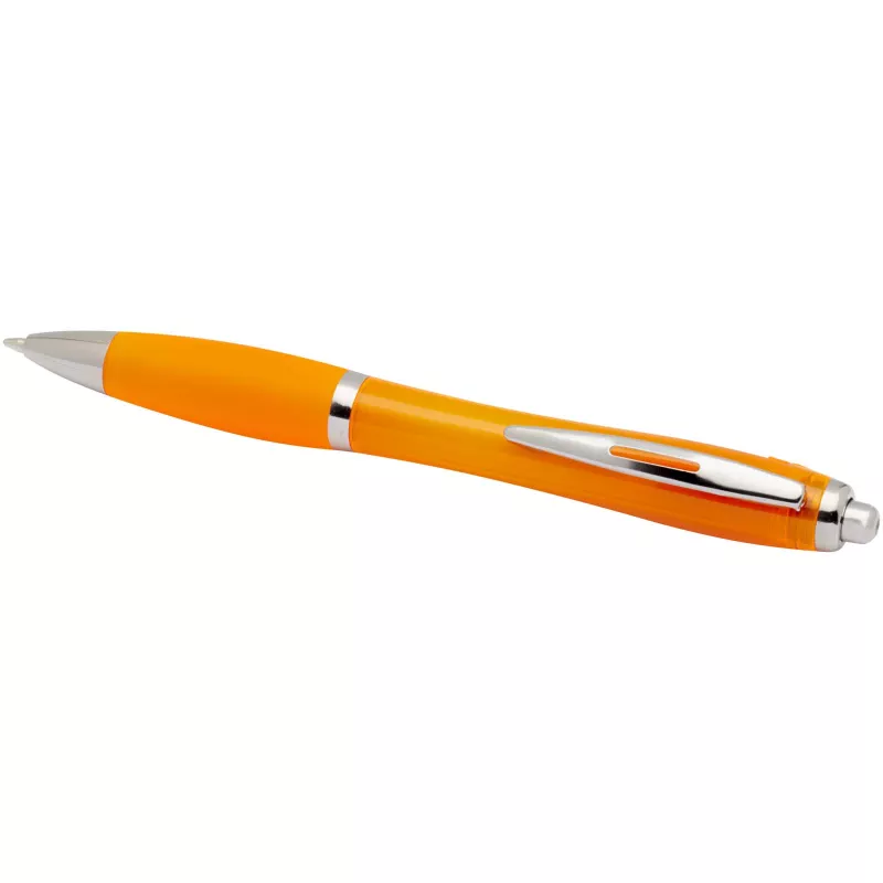 Nash długopis kulkowy z tworzyw sztucznych pochodzących z recyklingu z certyfikatem RCS, z kolorowym korpusem i uchwytem (cza - Pomarańczowy (10645431)