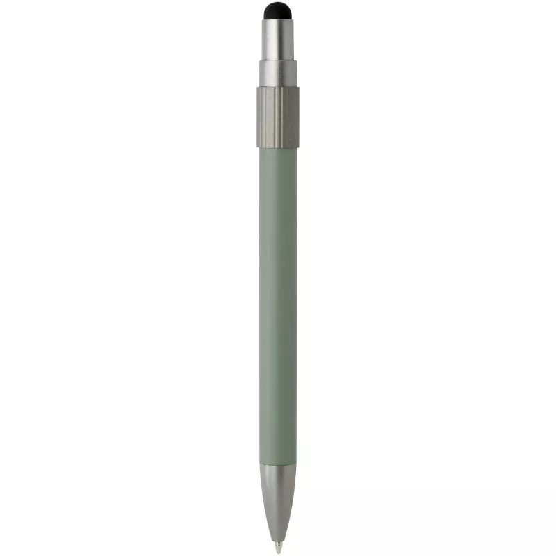 Rill długopis z certyfikatem RCS z recyklingu z rysikiem i fidget spinnerem (czarny tusz) - Zielony melanż (10644762)