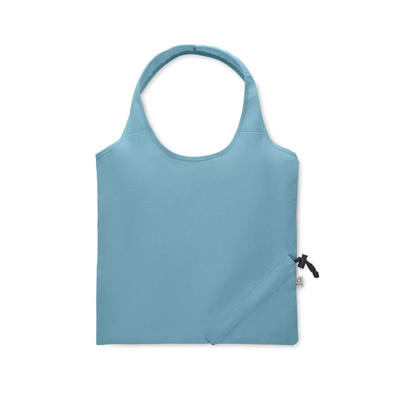 Torba składana z recyklingu 140 g/m² CARRIE COLOUR - Petrol (MO2487-20)