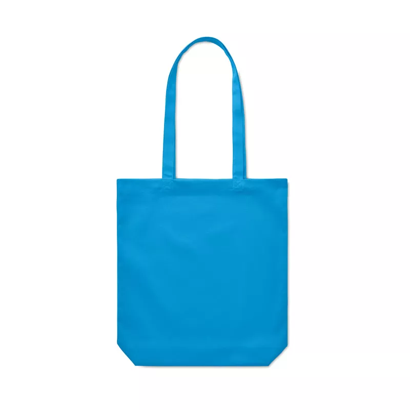 Torba bawełniana na zakupy 270 g/m² RASSA COLOURED - Turkusowy (MO6442-12)