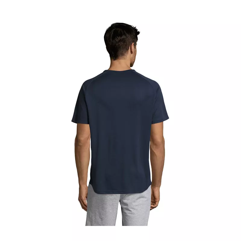 Koszulka sportowa męska raglan 140 g/m² Sol's SPORTY - French Navy (S11939-FN)