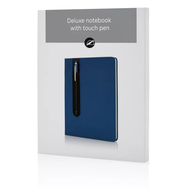 Notatnik A5 Deluxe, touch pen - niebieski (P773.315)