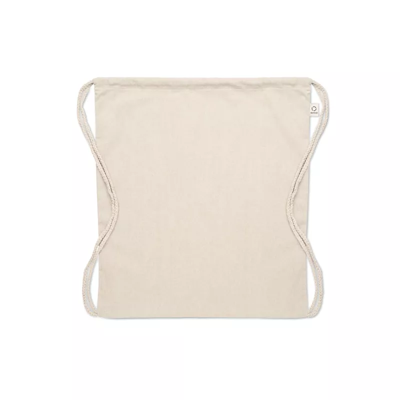 Worek ze sznurkiem z recyklingu 140 g/m² CABETRI - Bezowy (MO2401-13)