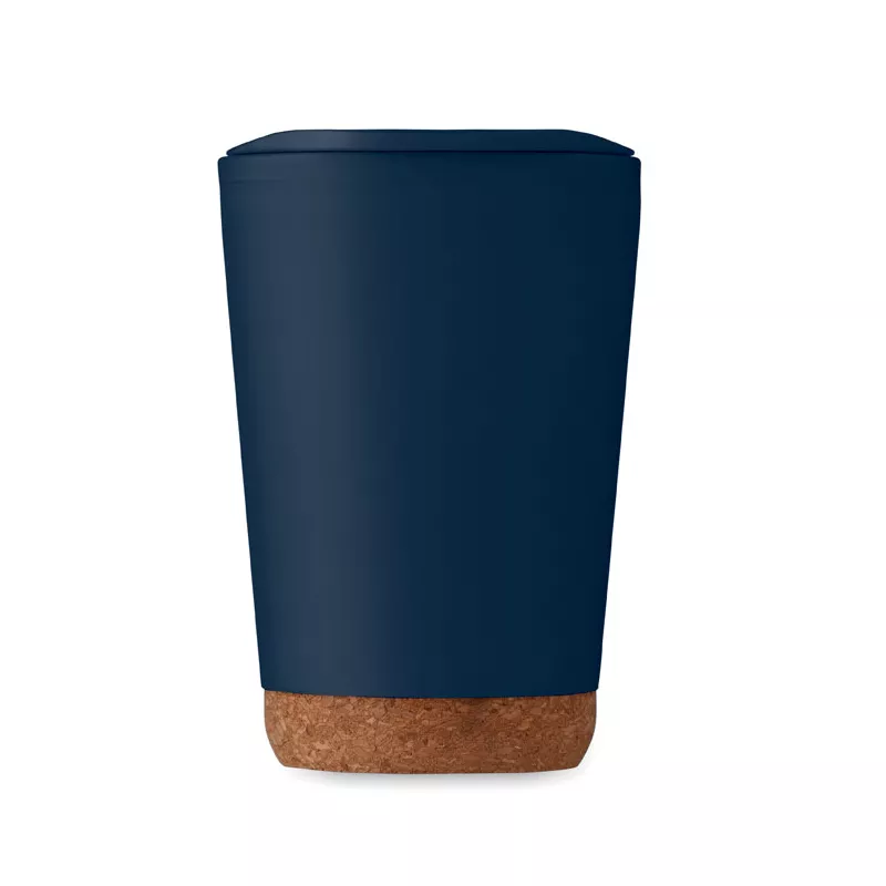 Kubek dwuścienny z korkową podstawą 300 ml CO - Francuski Granat (MO2446-85)