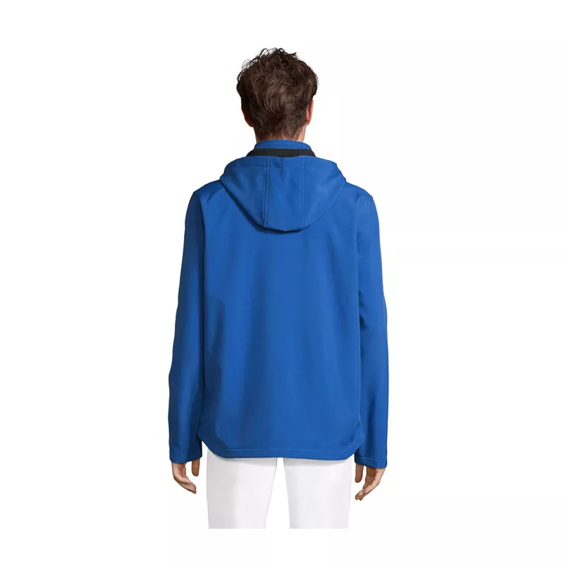 Softshell męski z kapturem Sol's RACE HOODED MEN - Niebieski (S04447-RB)