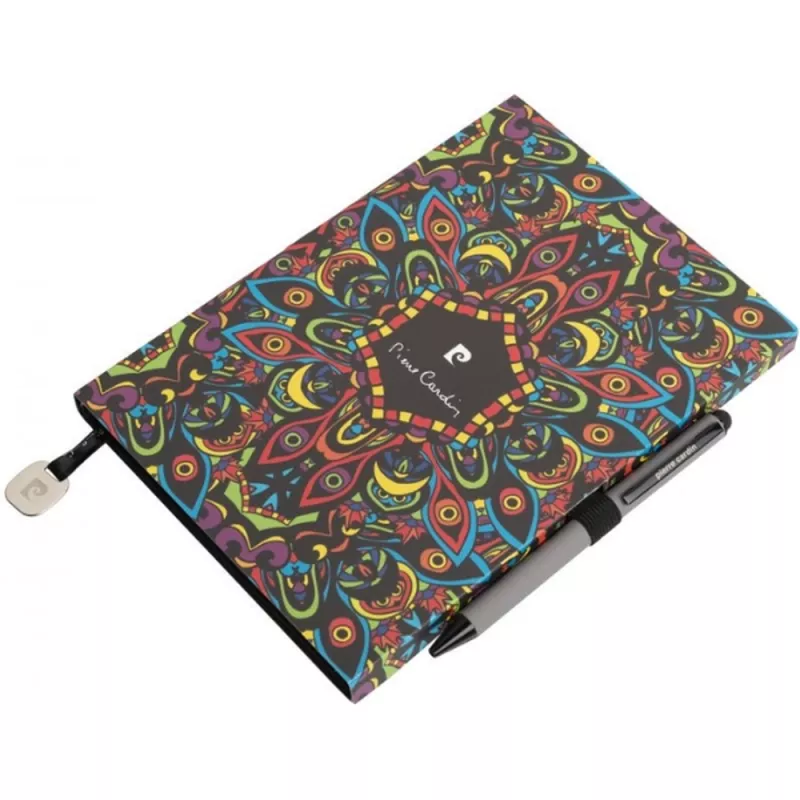 Notatnik A5 w kropki i długopis REPORTER Pierre Cardin - szary (B3501200IP307)