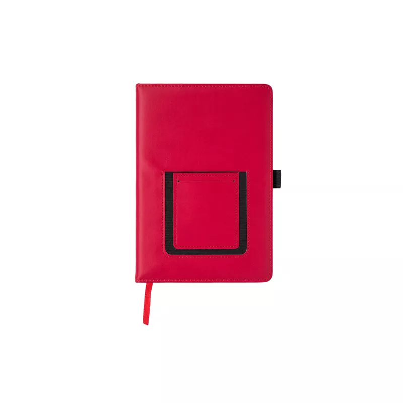 Notes z kieszonką na telefon Eibar - czerwony (R64248.08)