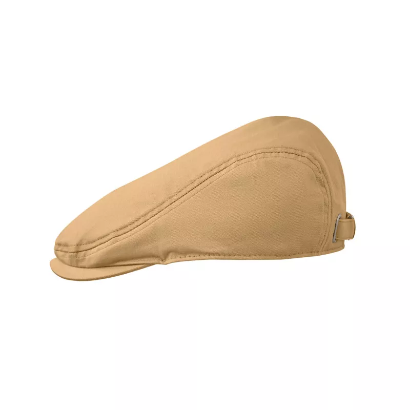 Czapka kaszkiet z bawełny twill 235 g/m² FLAT PEAK - Khaki (MO2850-39)