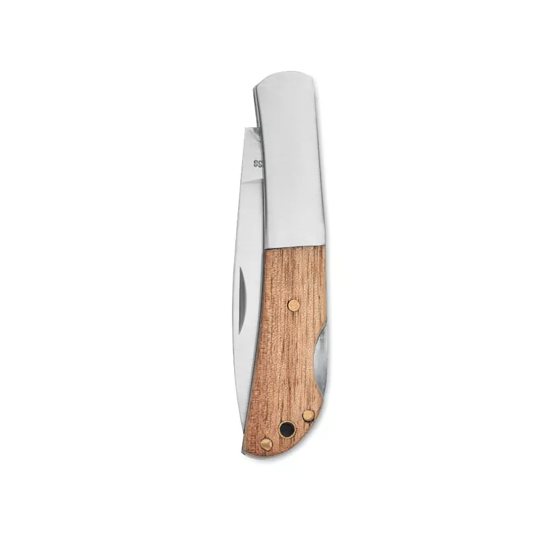 Nóż składany z uchwytem z drewna akacjowego SKARP - Drewna (MO2297-40)