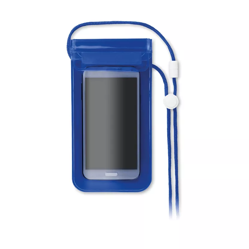 Etui wodoodporne na telefon na sznurku COLOURPOUCH - Przezroczysty Niebieski (MO8782-23)
