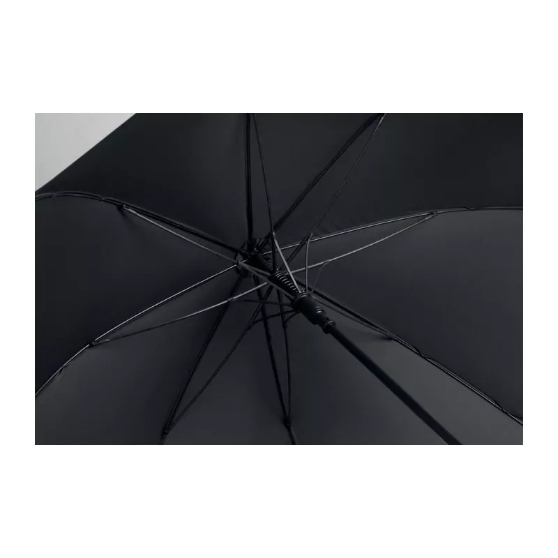 Parasol automatyczny 27" z drewnianą rączką RAYNA - Czarny (MO3220-03)