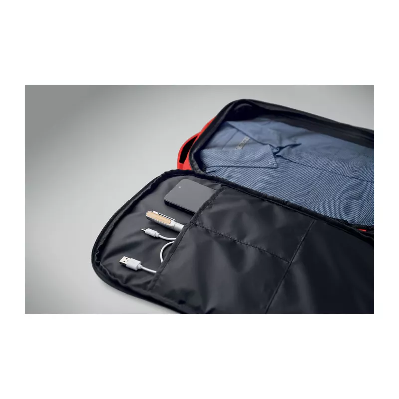 Plecak kabinowy z RPET na laptop 15" FLYSAFE - Czerwony (MO2840-05)