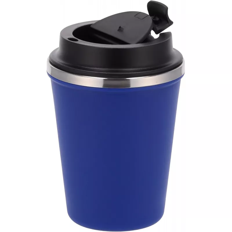 Kubek termiczny 350 ml z powłoką z recyklingu METODY - niebieski (8496204)