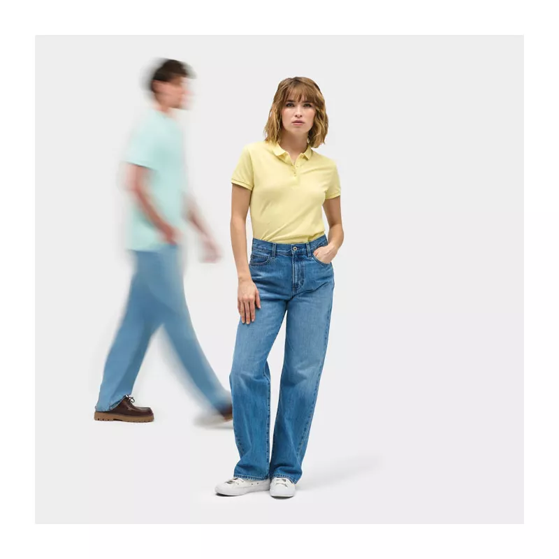 Polo damskie organiczne 170 g/m² Sol's PLANET WOMEN - Jasno Żółty (S03575-LY)