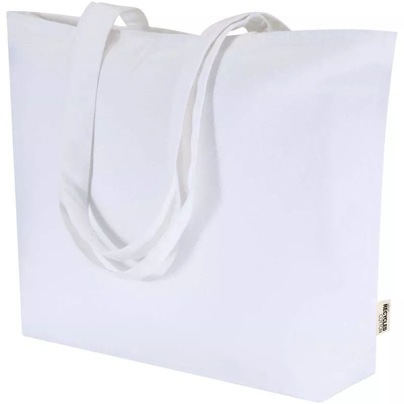 Torba bawełniana 320 g/m², 47x11x30,5cm Ningbo, zapinana na suwak - Biały (12033101)