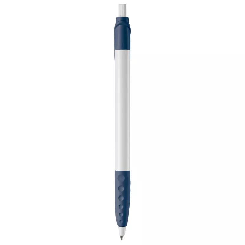 Długopis plastikowy (ABS) Cosmo - biało / ciemnoniebieski (LT87622-N0110)