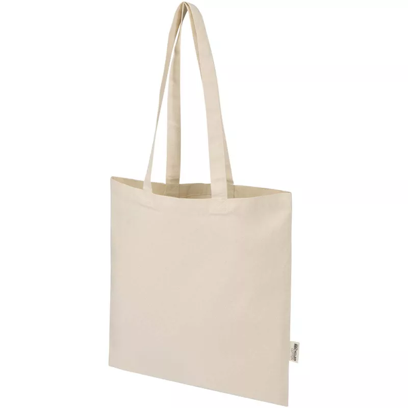 Madras Blend torba na zakupy z bawełny z recyklingu z certyfikatem GRS o gramaturze 140 g/m² i pojemności 7l - Piasek pustyni (12076006)
