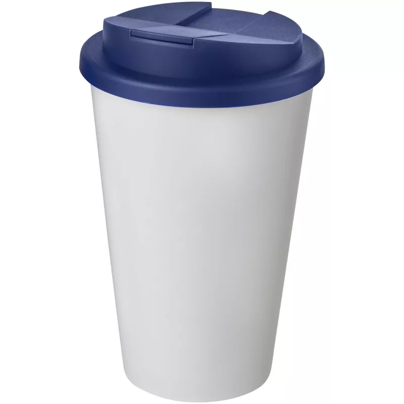 Americano® 350 ml tumbler with spill-proof lid - Biały-Niebieski (21069501)