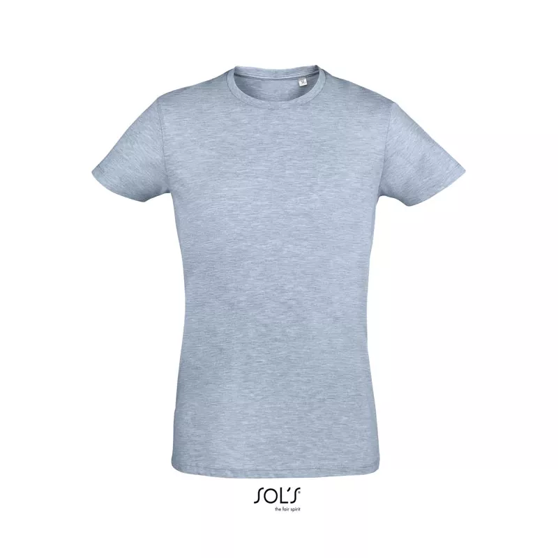 Koszulka męska dopasowana 150 g/m² Sol's REGENT FIT - Heather Sky (S00553-HS)