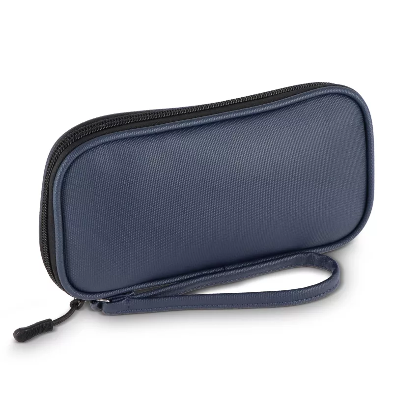 Torba organizacyjna Kyra 210D z powłoką PU z rPET, 20 x 11,5 x 2 cm - ciemnoniebieski (LT95326-N0010)