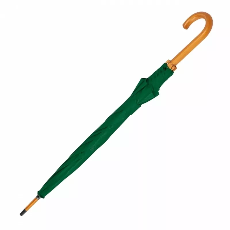 Parasol automatyczny drewniany Ø105 cm NANCY - ciemnozielony (513199)