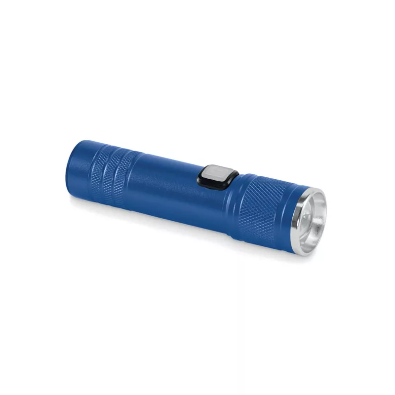 Latarka COB z aluminium z recyklingu FLASHRA - Niebieski (MO2724-04)