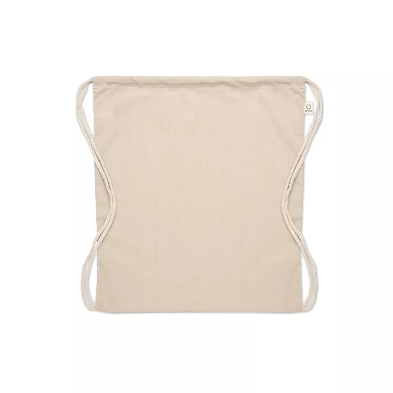 Worek ze sznurkiem z recyklingu 140 g/m² CABETRI - Bezowy (MO2401-13)