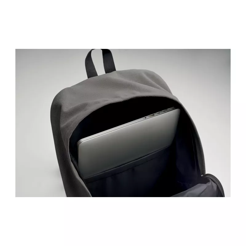 Plecak na laptop 15" z recyklingu 450 g/m² LEIRUR - Kamienny Szary (MO2391-15)