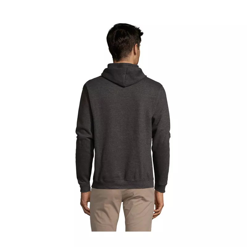 Bluza unisex z kapturem 280 g/m² Sol's SNAKE - Charcoal Melange (S47101-CE)
