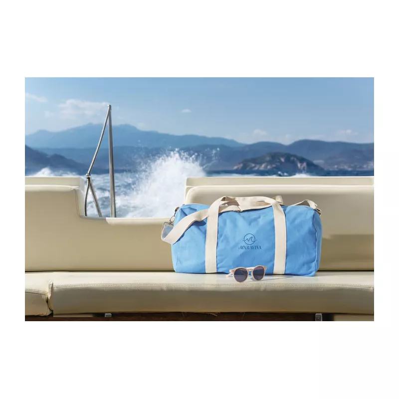 Torba na ramię z recyklingu 320 g/m² MALDI - Turkusowy (MO2482-12)