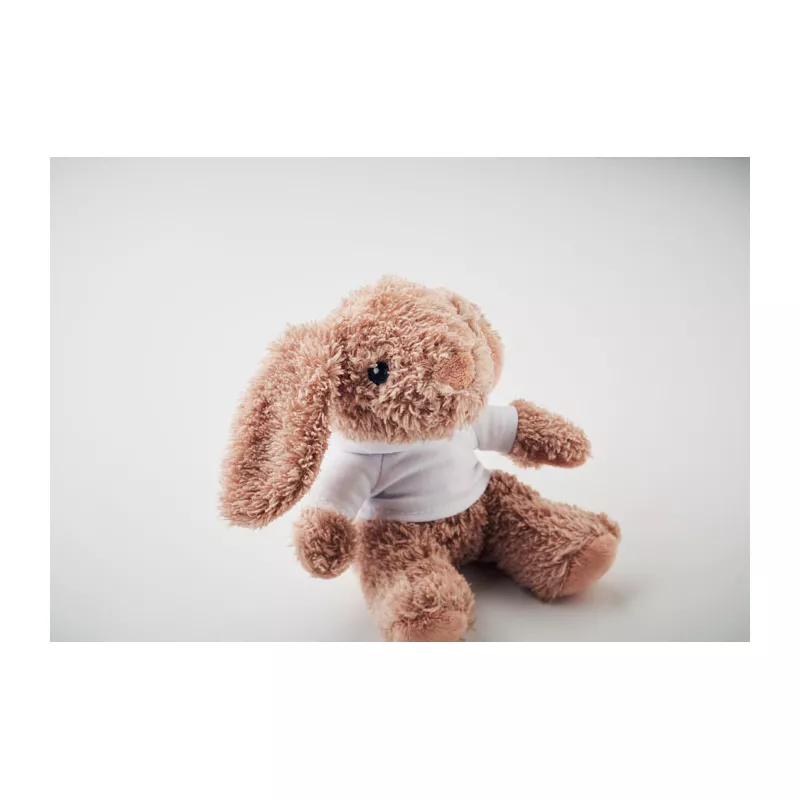 Pluszowy królik w bluzie z kapturem BUNNY - Bialy (MO2121-06)