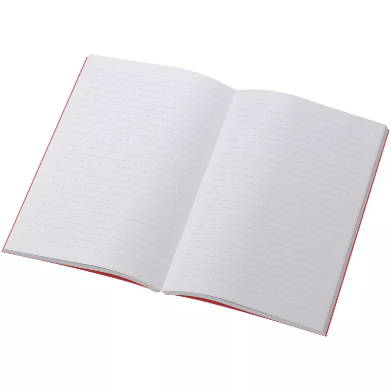 Notatnik Scribe A5 z miękką okładką, wykonany z papieru z recyklingu - Czerwony (21090621)
