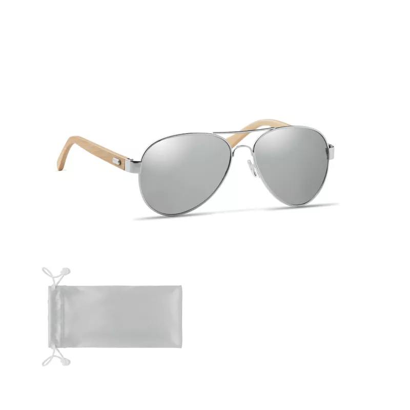 Okulary przeciwsłoneczne UV400 HONIARA - Srebrny Blyszczacy (MO6450-17)