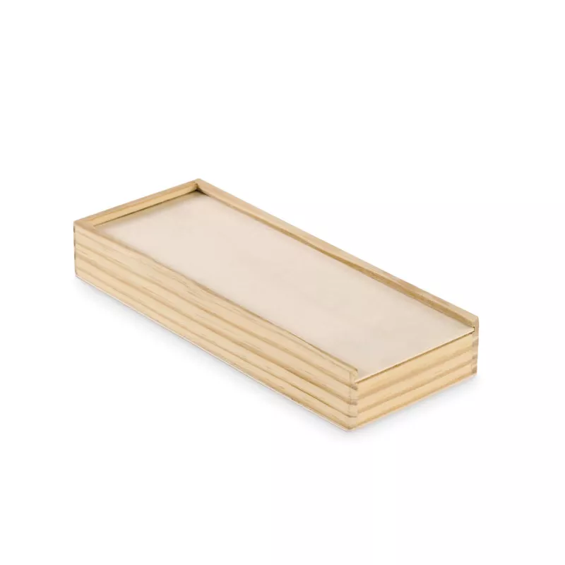Zestaw domino i karty do gry w pudełku DOMI&CARDS - Drewna (MO2669-40)