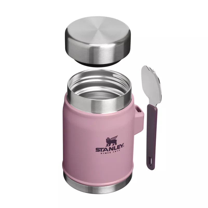 Pojemnik na żywność ze sztućcem The Legendary Food Jar 0,4L - Purple Smoke (10113530107)