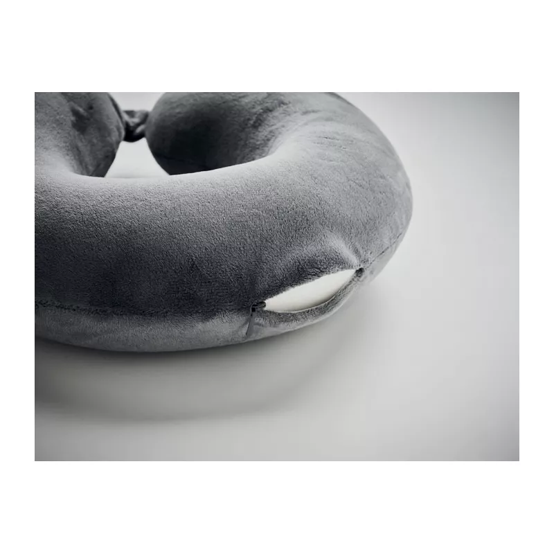 Poduszka podróżna piankowa w etui RPET DREAMS - Szary (MO6842-07)