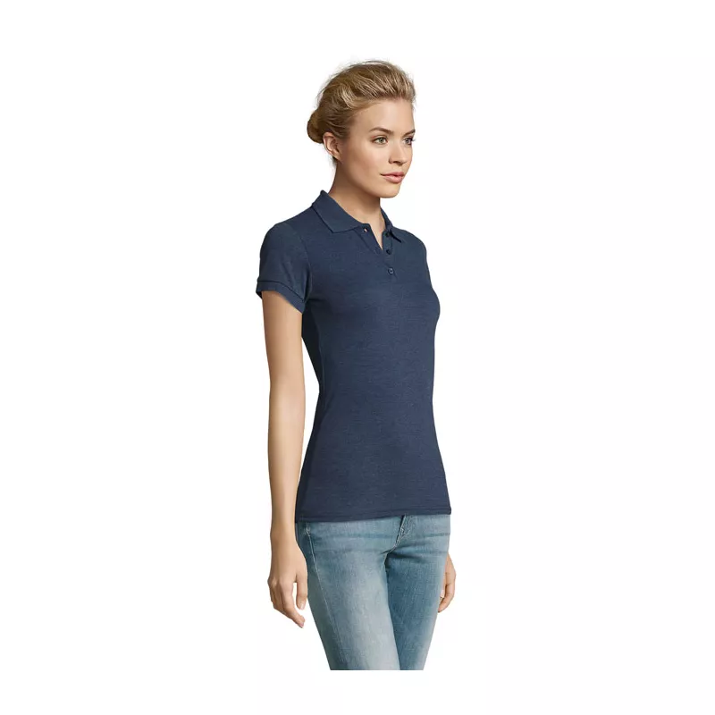 Polo damskie piqué 180 g/m² Sol's PERFECT WOMEN - Melanż Denim (S11347-HD)