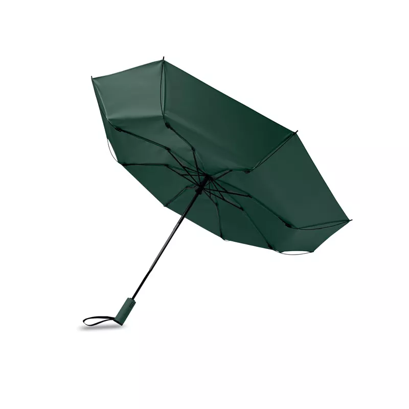 Parasol odwrotny składany 23" z RPET AGUMBE - Zielony (MO2925-09)