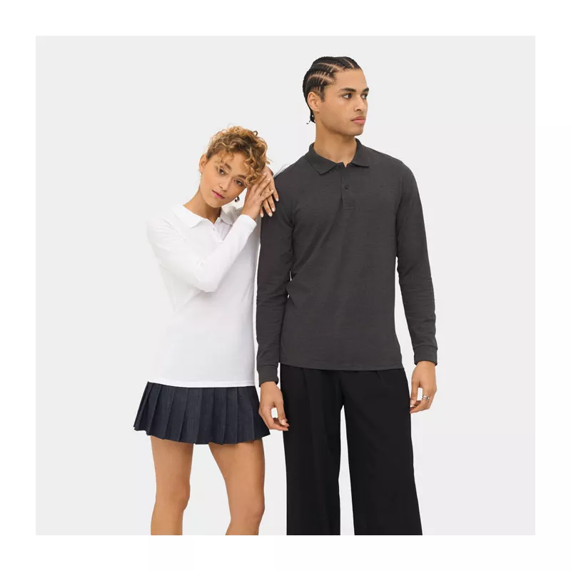 Polo damskie 180 g/m² Sol's PERFECT LSL WOMEN - Bialy (S02083-WH)