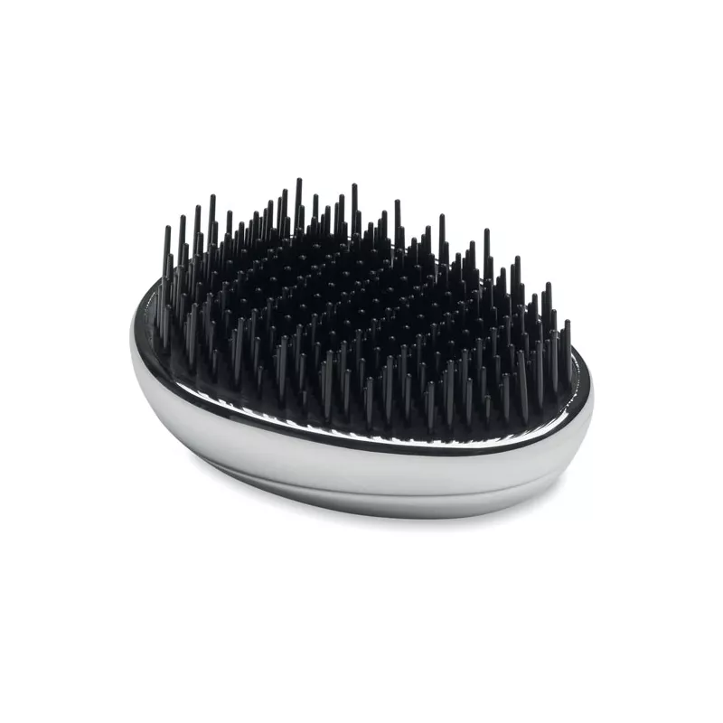 Szczotka do włosów przeciw plątaniu BRUSH - Srebrny Blyszczacy (MO3163-17)