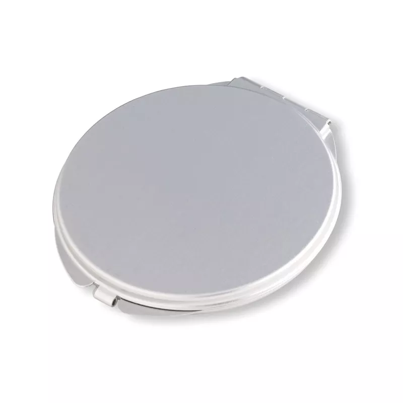 Lusterko kosmetyczne aluminiowe z powiększeniem SORAIA - Srebrny Mat (KC2226-16)