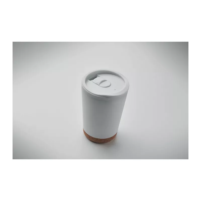 Kubek dwuścienny z korkową podstawą 300 ml CO - Bialy (MO2446-06)