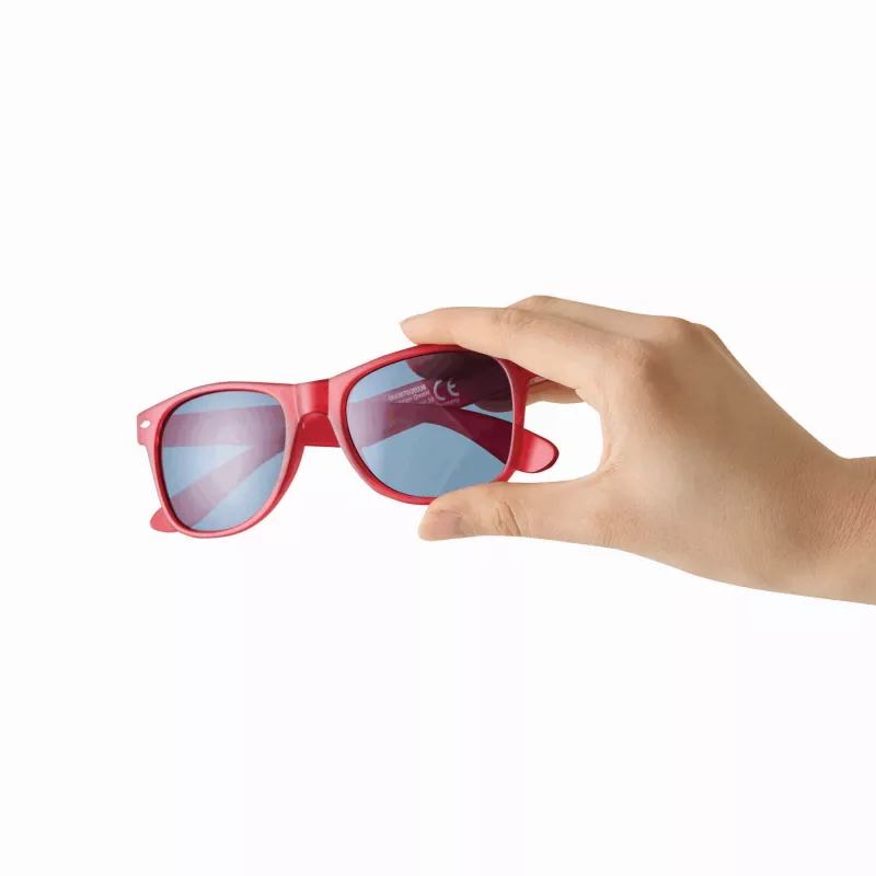 Okulary przeciwsłoneczne POPULAR - czerwony (56-0603070)