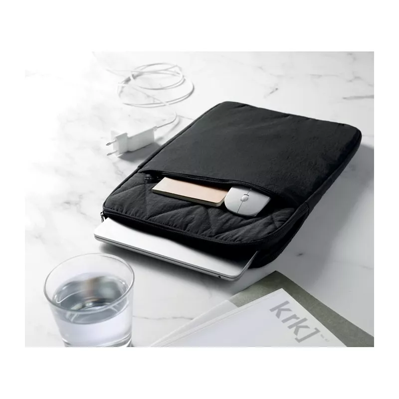 Torba na laptop 15" z nylonu KLYRO - Czarny (MO3182-03)