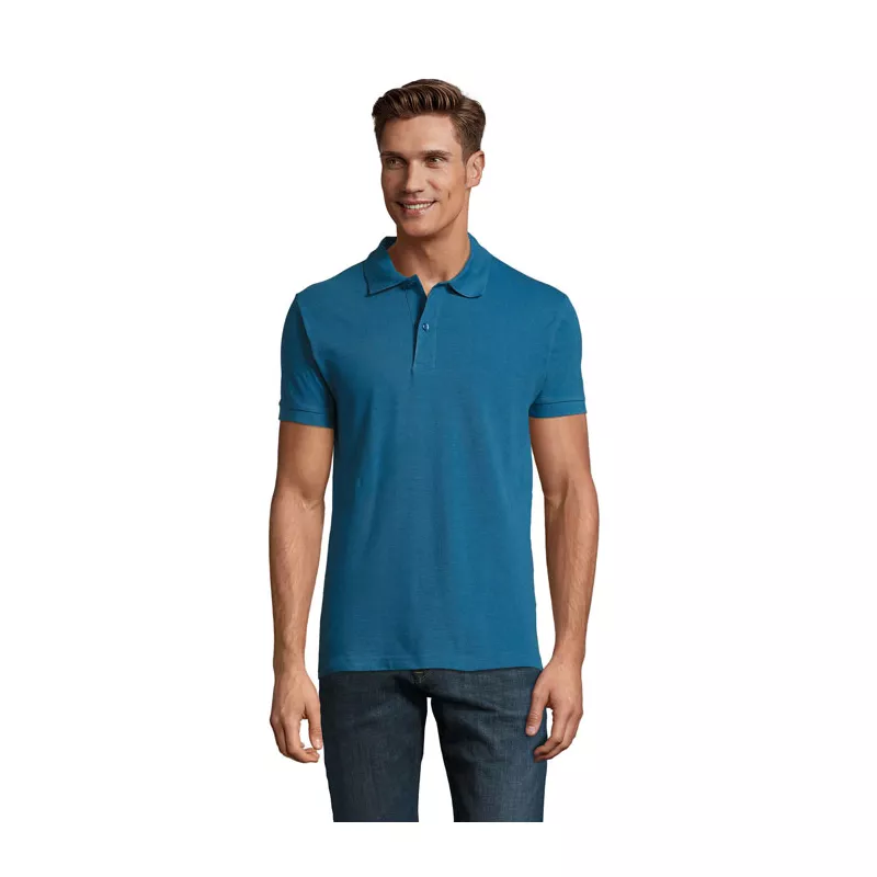 Koszulka polo męska piqué 180 g/m² Sol's PERFECT MEN - Niebieski Łupkowy (S11346-SL)
