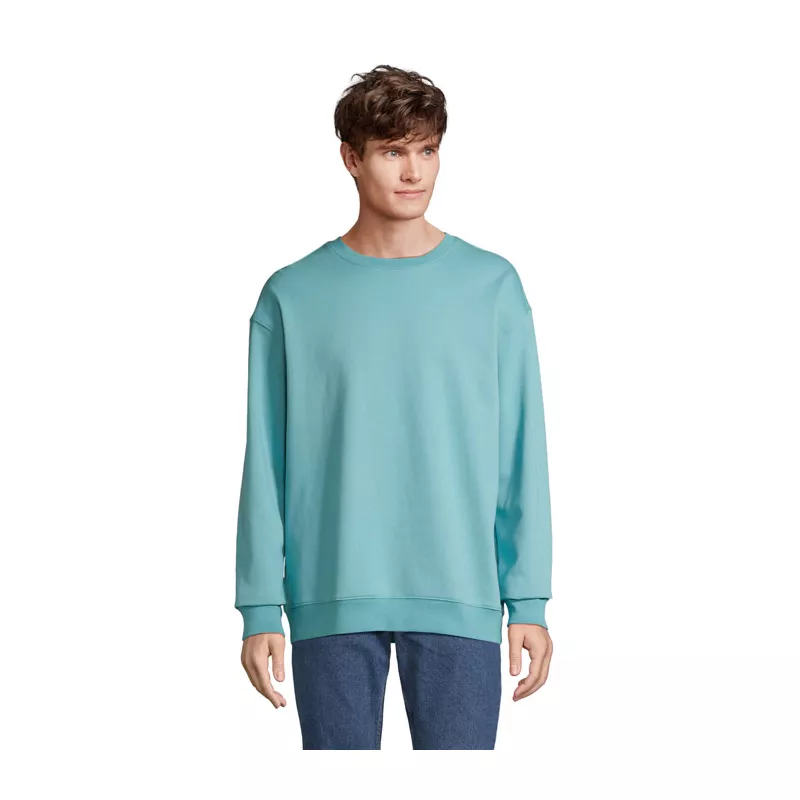Bluza unisex bez kaptura 280 g/m² Sol's COLUMBIA - Pool Blue (S03814-BP)