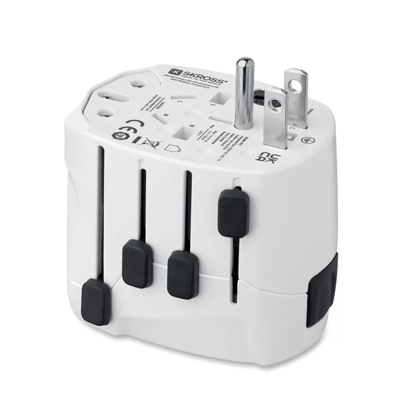 Adapter podróżny 3-biegunowy Skross PRO 3-POLE - Bialy (MO2982-06)