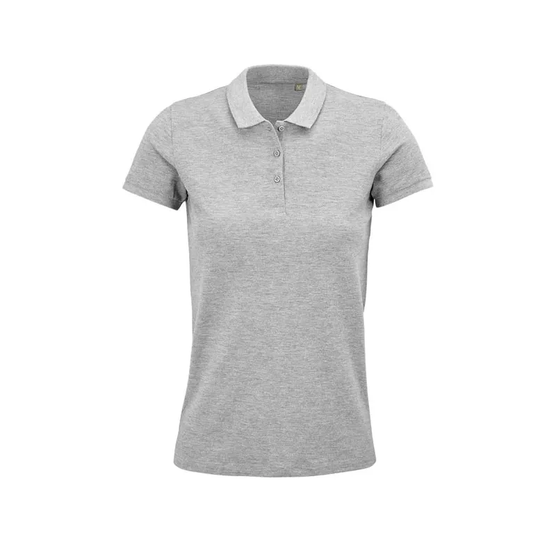 Polo damskie organiczne 170 g/m² Sol's PLANET WOMEN - Szary Melanż 2 (S03575-GY)