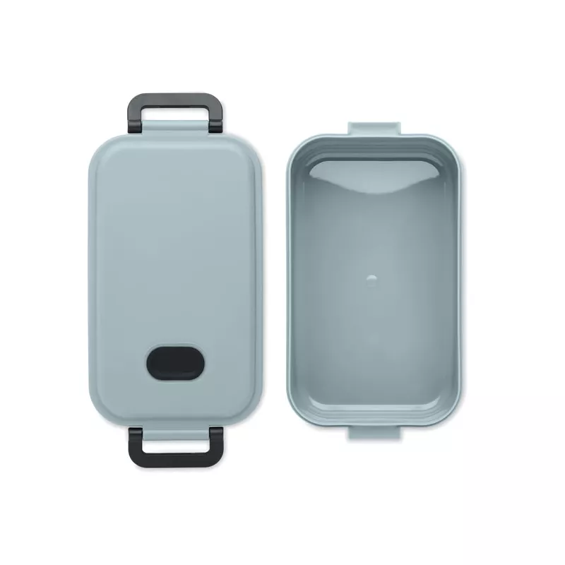 Lunchbox z PP z zaworem i klamrami 800 ml INDUS - Szary (MO6855-07)