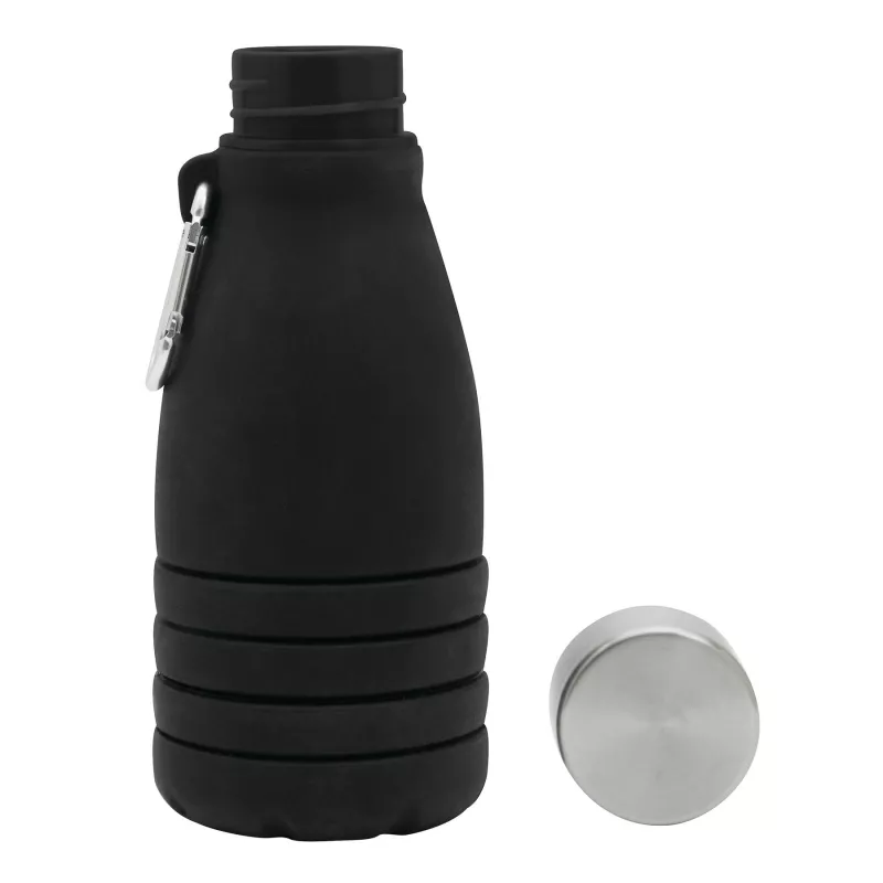 Składana butelka do picia 550 ml BIG GETS SMALL - czarny (56-0603190)